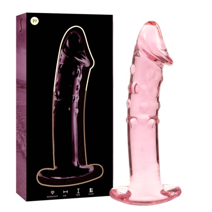 NEBULA SERIES BY IBIZA™ - MODELO 19 DILDO VIDRO BOROSILICADO 18,5 X 4 CM ROSA