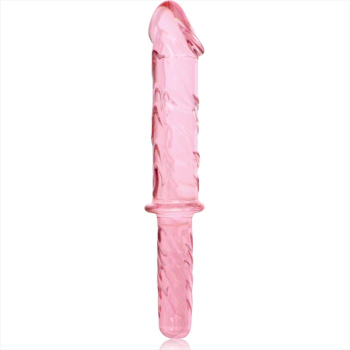 NEBULA SERIES BY IBIZA - MODELO 24 DILDO VIDRO BOROSILICADO 28,5 X 5 CM ROSA