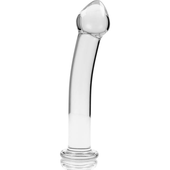 NEBULA SERIES BY IBIZA - MODELO 11 DILDO VIDRO BOROSILICADO 16 X 3 CM TRANSPARENTE