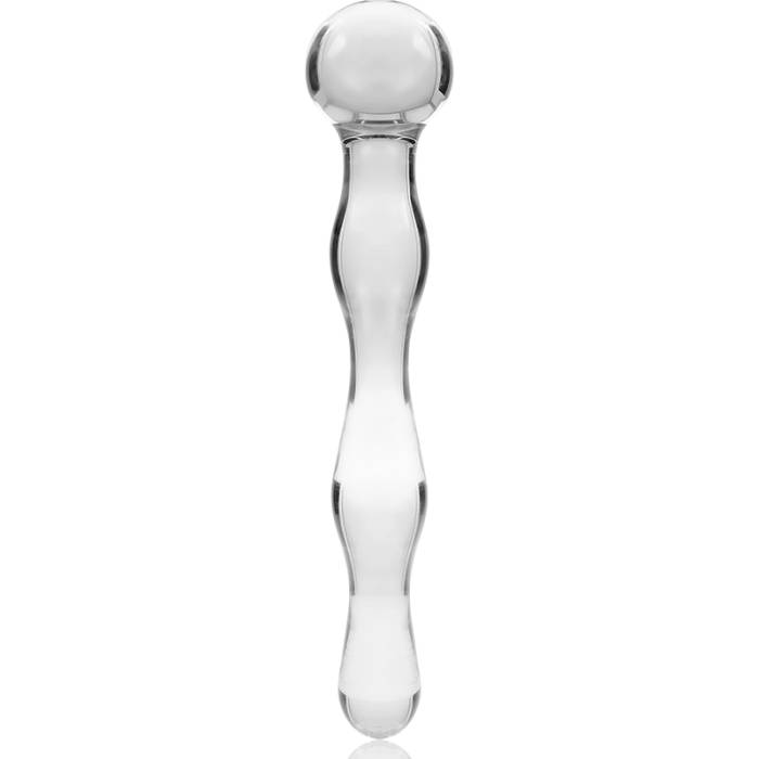 NEBULA SERIES BY IBIZA™ - MODELO 13 DILDO VIDRO BOROSILICADO 18 X 3,5 CM TRANSPARENTE