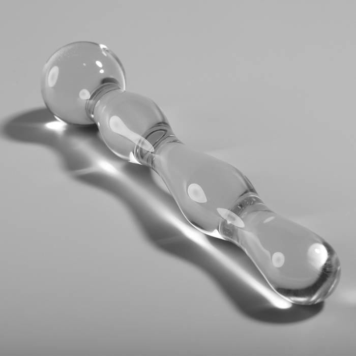 NEBULA SERIES BY IBIZA™ - MODELO 13 DILDO VIDRO BOROSILICADO 18 X 3,5 CM TRANSPARENTE
