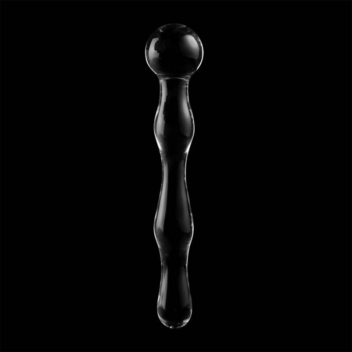 NEBULA SERIES BY IBIZA™ - MODELO 13 DILDO VIDRO BOROSILICADO 18 X 3,5 CM TRANSPARENTE