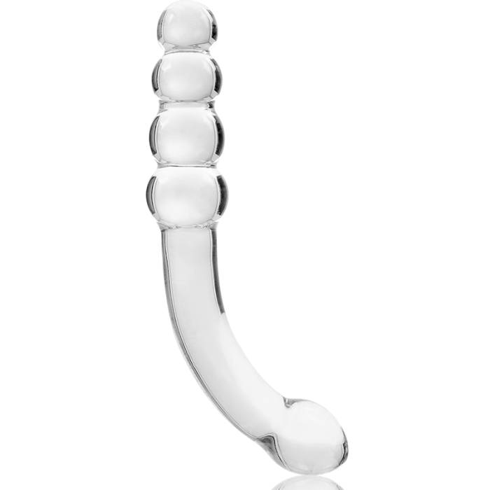 NEBULA SERIES BY IBIZA™ - MODELO 14 DILDO VIDRO BOROSILICADO 18,5 X 3 CM TRANSPARENTE