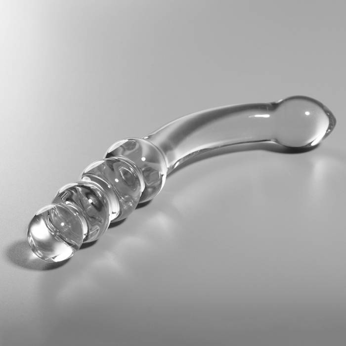 NEBULA SERIES BY IBIZA™ - MODELO 14 DILDO VIDRO BOROSILICADO 18,5 X 3 CM TRANSPARENTE