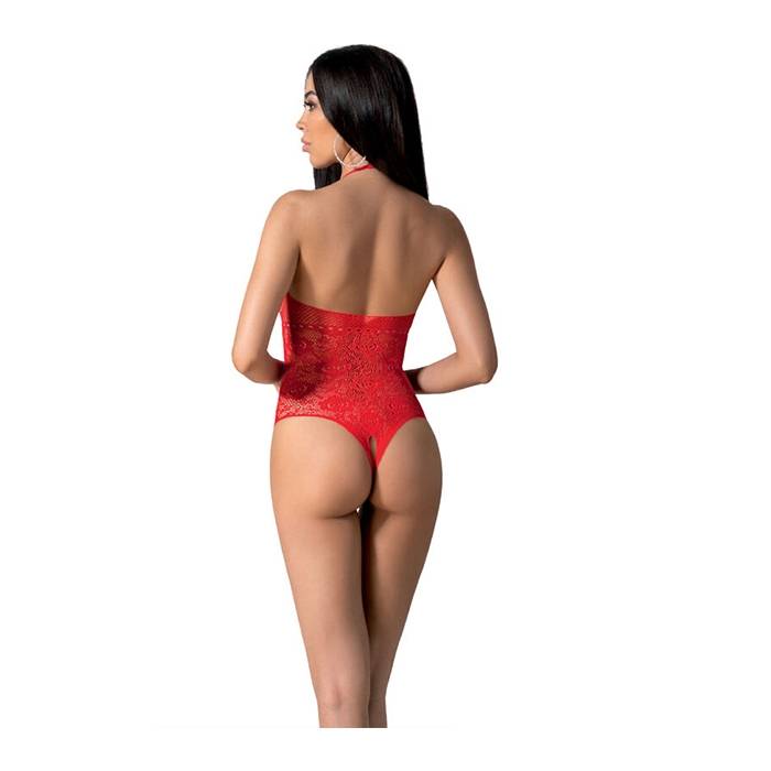 PASSION - BS094 BODYSTOCKING ROJO TALLA UNICA