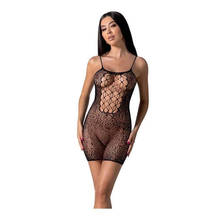 PASSION - BS096 BODYSTOCKING NEGRO TALLA UNICA