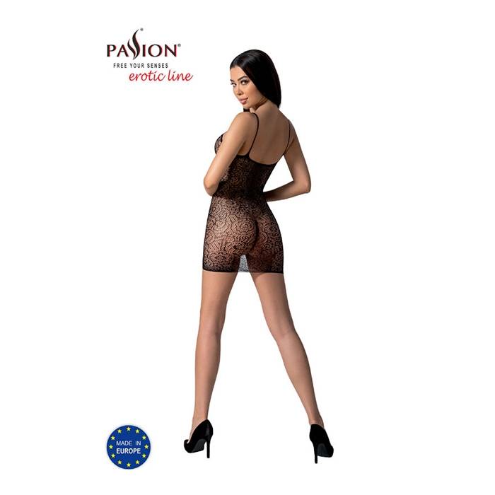 PASSION - BS096 BODYSTOCKING NEGRO TALLA UNICA