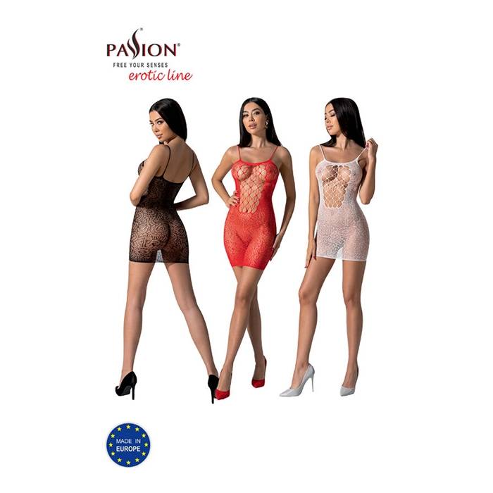 PASSION - BS096 BODYSTOCKING NEGRO TALLA UNICA
