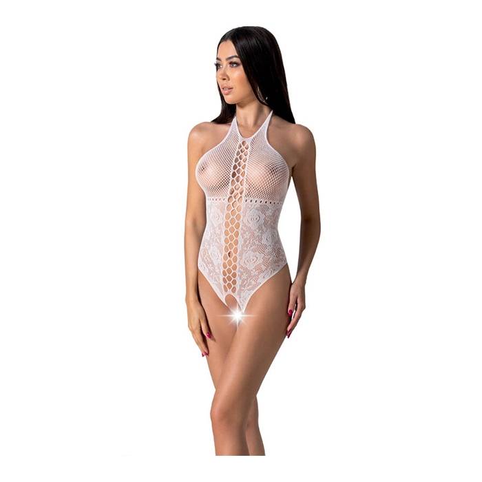 PASSION - BS094 BODYSTOCKING BLANCO TALLA UNICA
