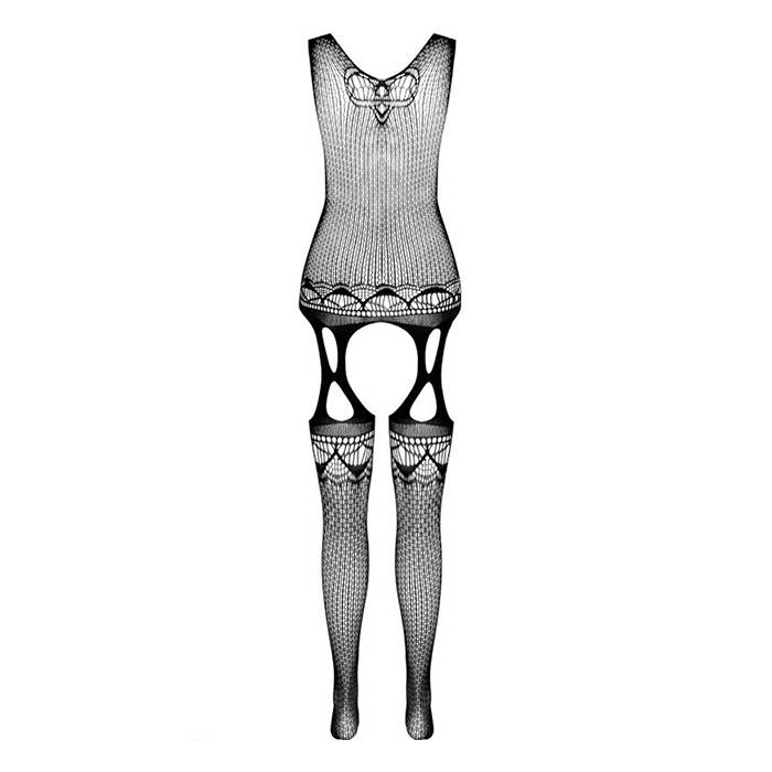 PASSION - BS099 BODYSTOCKING NEGRO TALLA UNICA