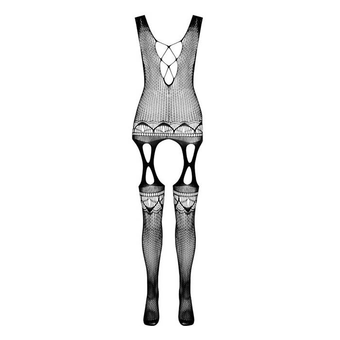 PASSION - BS099 BODYSTOCKING NEGRO TALLA UNICA