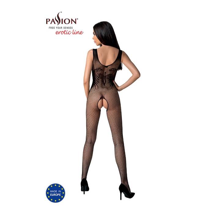PASSION - BS098 BODYSTOCKING NEGRO TALLA UNICA