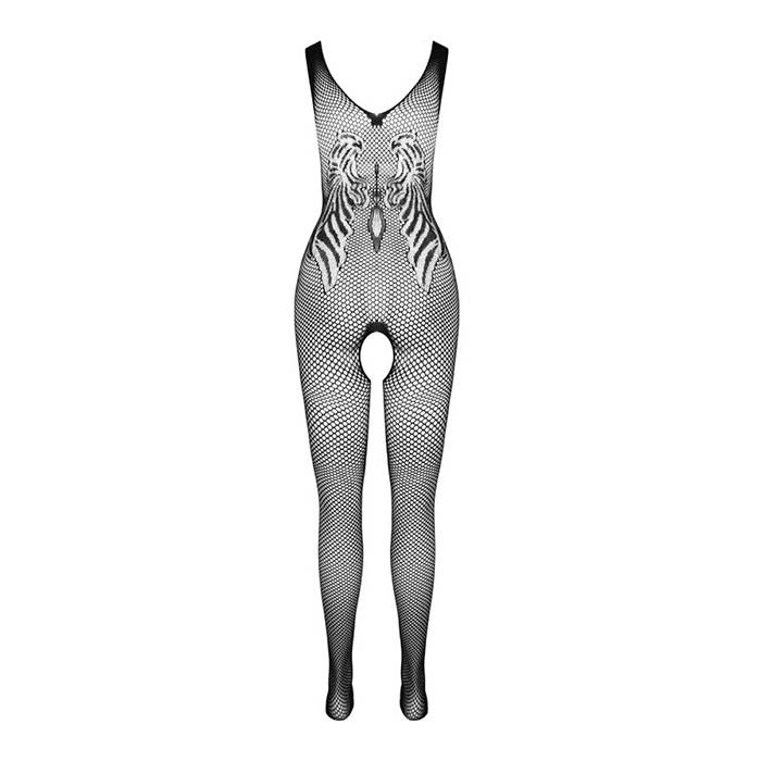 PASSION - BS098 BODYSTOCKING NEGRO TALLA UNICA