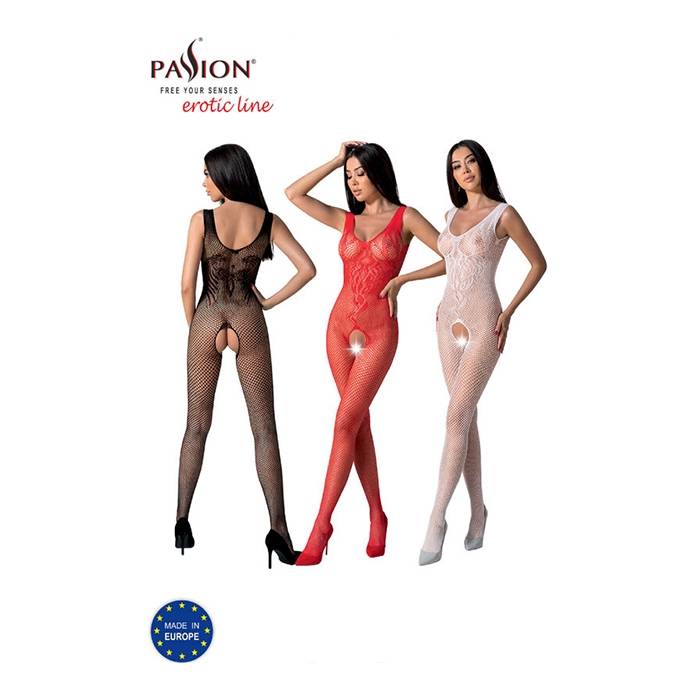 PASSION - BS098 BODYSTOCKING NEGRO TALLA UNICA