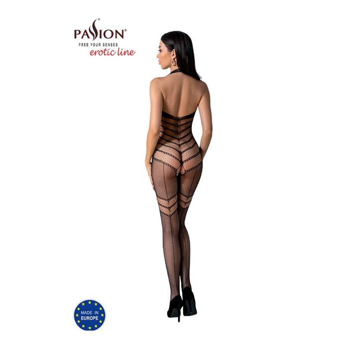 PASSION - BS100 BODYSTOCKING NEGRO TALLA UNICA