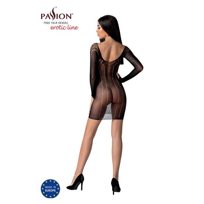 PASSION - BS101 BODYSTOCKING NEGRO TALLA UNICA