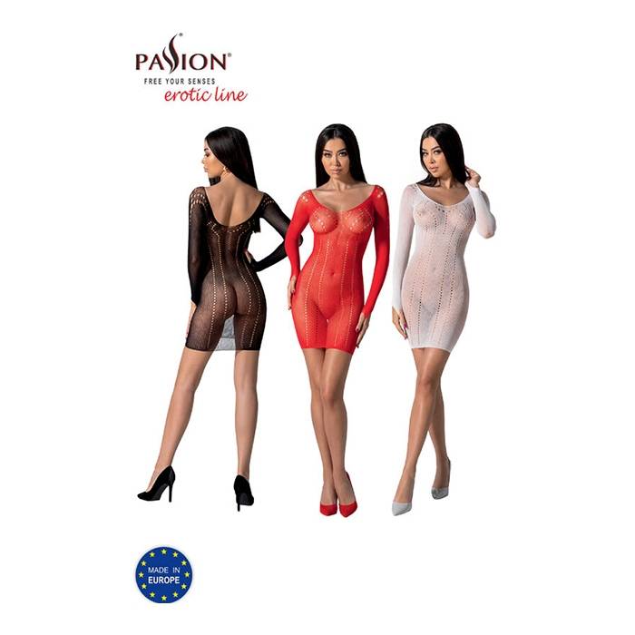 PASSION - BS101 BODYSTOCKING BLANCO TALLA UNICA