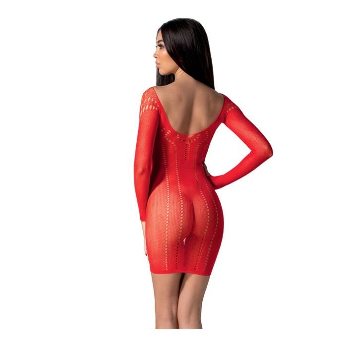PASSION - BS101 BODYSTOCKING ROJO TALLA UNICA