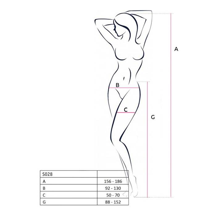 PASSION - S028 MEDIAS CON LIGUERO BLANCO TALLA UNICA