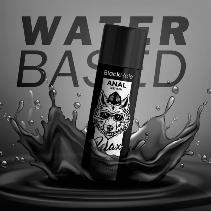 BLACK HOLE - REPARO ANAL RELAX À BASE DE ÁGUA COM HYALURON 100 ML