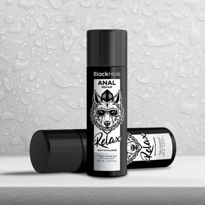 BLACK HOLE - REPARO ANAL RELAX À BASE DE ÁGUA COM HYALURON 100 ML