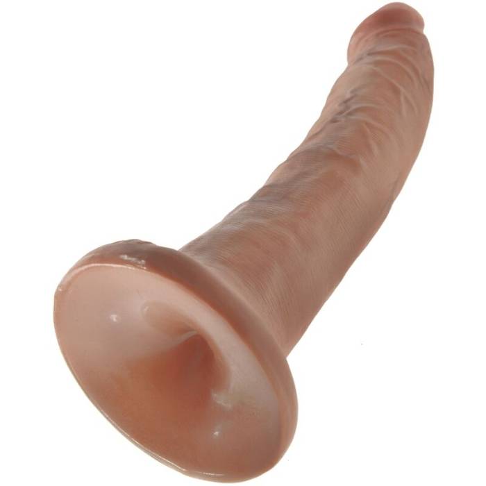 KING COCK - PÊNIS REALÍSTICO 17,5 CM CARAMELO