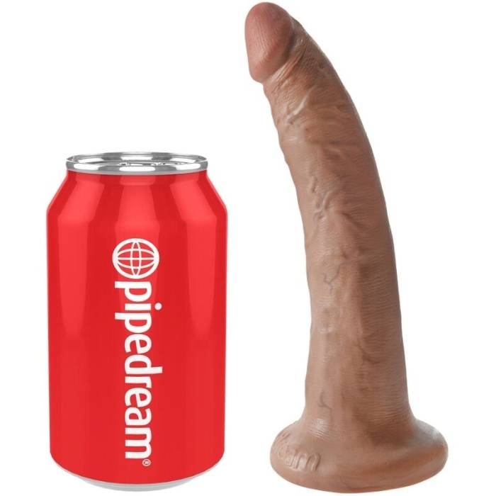 KING COCK - PÊNIS REALÍSTICO 17,5 CM CARAMELO