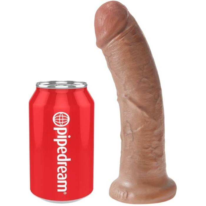 KING COCK - PÊNIS REALÍSTICO 19,5 CM CARAMELO