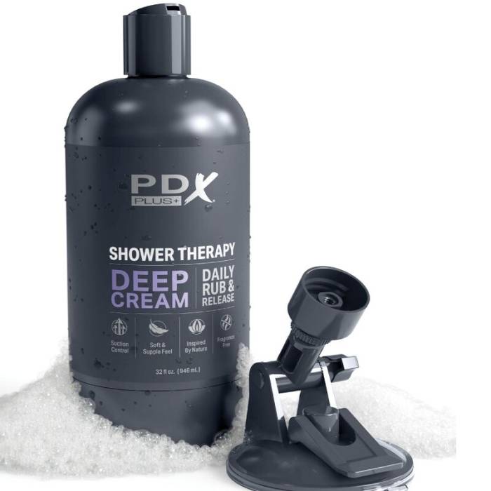 PDX PLUS - MASTURBADOR STROKER DE DESIGN DISCRETO COM FRASCOS DE SHAMPOO DE CREME PROFUNDO