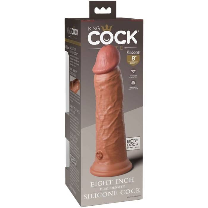 KING COCK ELITE - DILDO DE SILICONE REALISTA 20,3 CM CANDY