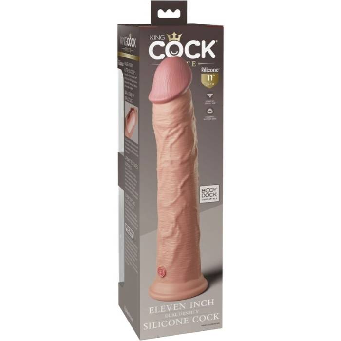 KING COCK ELITE - DILDO SILICONE REALISTA 28 CM
