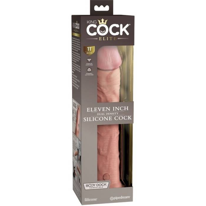 KING COCK ELITE - DILDO SILICONE REALISTA 28 CM