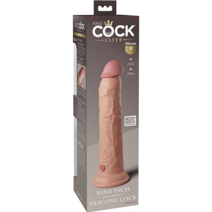 KING COCK ELITE - DILDO SILICONE REALISTA 23 CM
