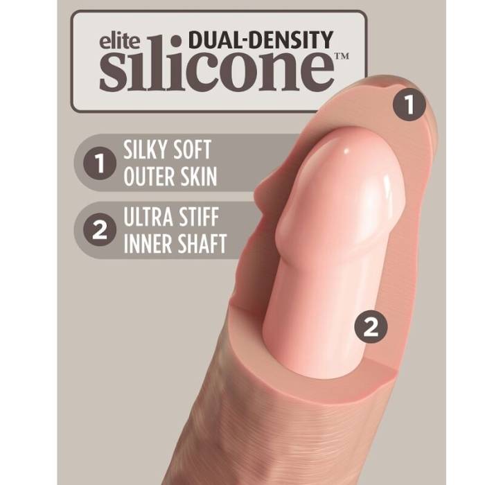 KING COCK ELITE - ARNÊS AJUSTÁVEL PARA INICIANTES COM DILDO 15,2 CM