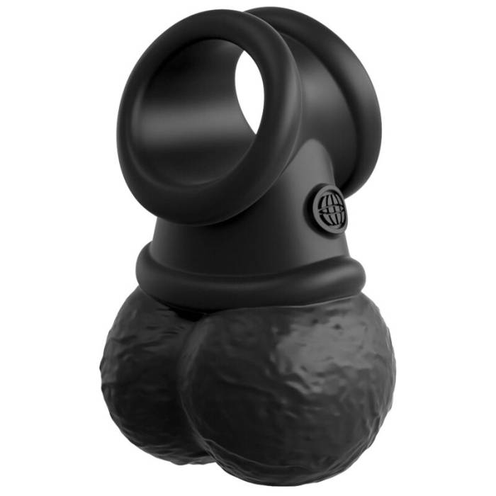 KING COCK ELITE - KIT DE ARNÊS AJUSTÁVEL DELUXE ANEL COM TESTÍCULOS E DILDO 20,3 CM
