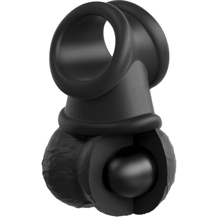 KING COCK ELITE - KIT DE ARNÊS AJUSTÁVEL DELUXE ANEL COM TESTÍCULOS E DILDO 20,3 CM