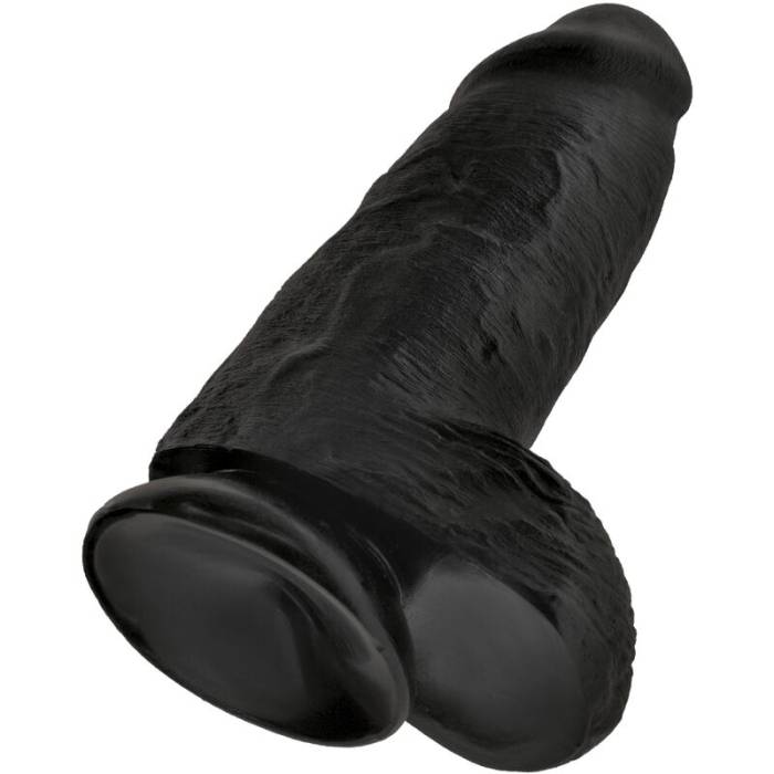 KING COCK - PÊNIS CHUBBY REALISTA 23 CM PRETO