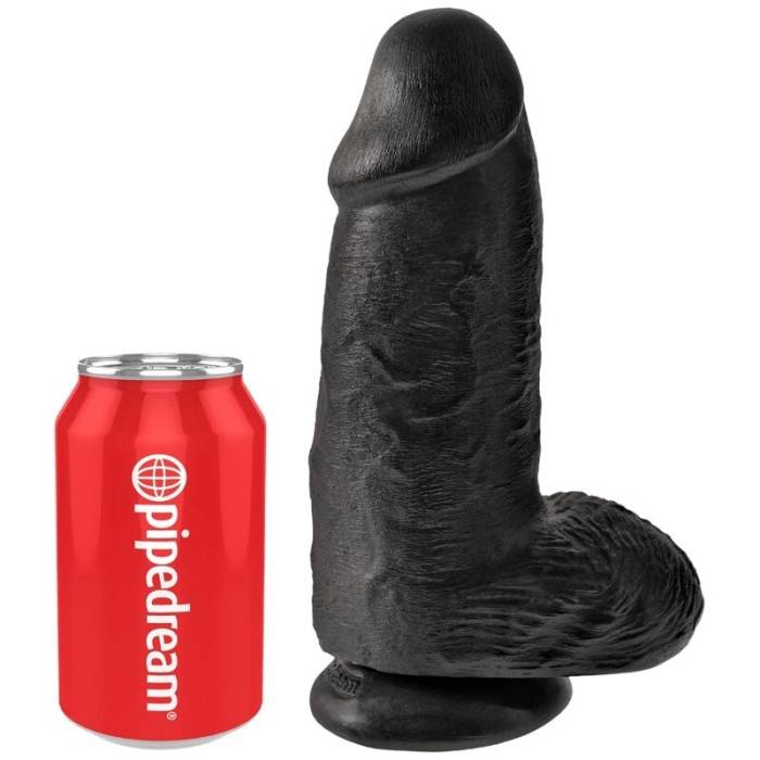 KING COCK - PÊNIS CHUBBY REALISTA 23 CM PRETO