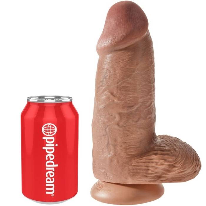 KING COCK - PÊNIS CHUBBY REALISTA 23 CM CARAMELO