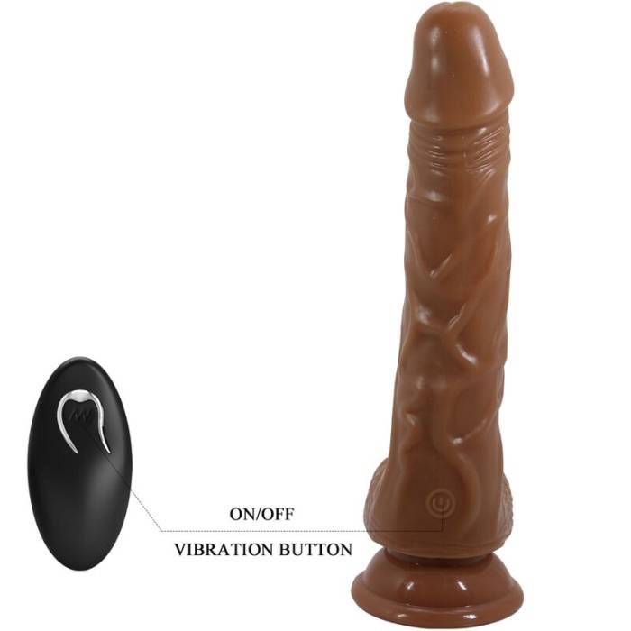 DANÇA - VIBRADOR REALÍSTICO COM VENTOSA DE CONTROLE REMOTO