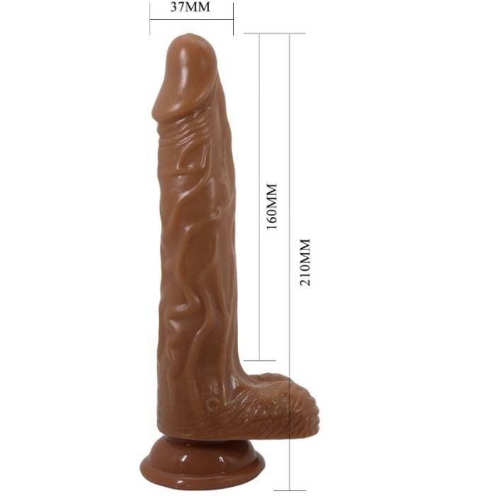 DANÇA - VIBRADOR REALÍSTICO COM VENTOSA DE CONTROLE REMOTO