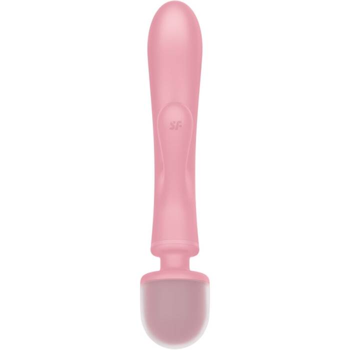 SATISFYER - TRIPLE LOVER RABBIT VIBRADOR MASSAGER ROSA