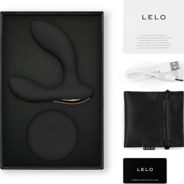 LELO - HUGO 2 MASSAGER DE PRÓSTATA COM CONTROLE REMOTO PRETO