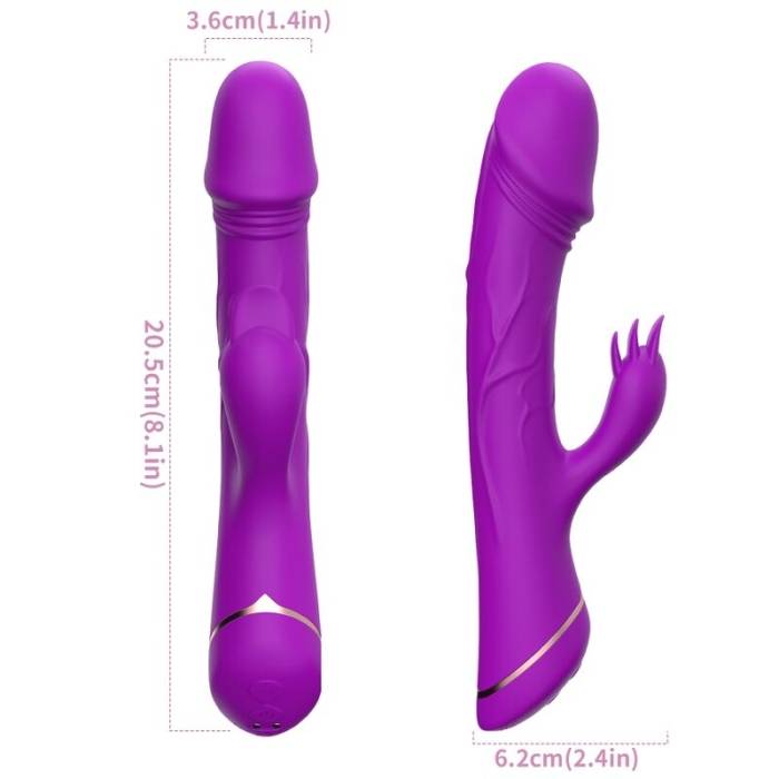 ARMONY - VIBRADOR COELHO SILICONE ROXO