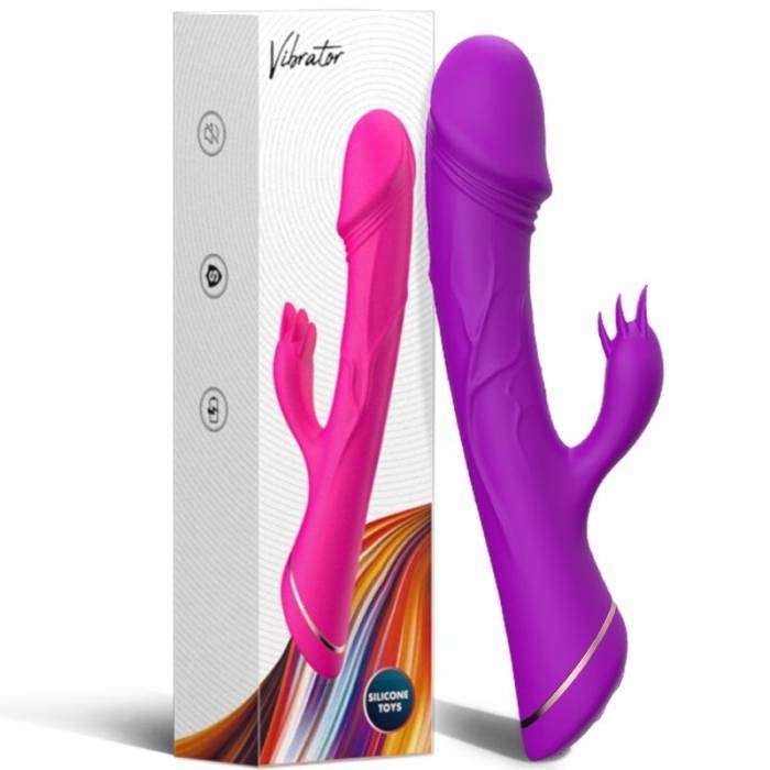 ARMONY - VIBRADOR COELHO SILICONE ROXO
