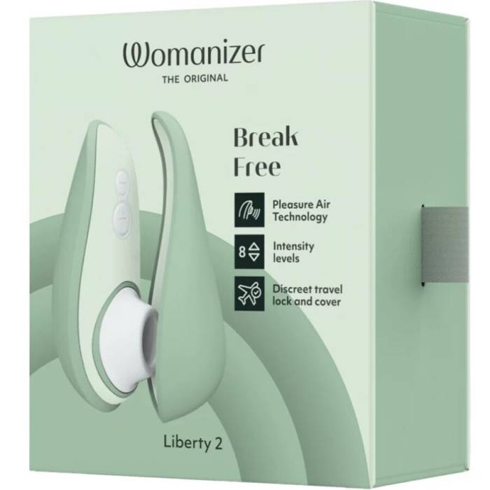 WOMANIZER - LIBERTY 2 ESTIMULADOR DE CLITORIS & SUCKER VERDE CLARO