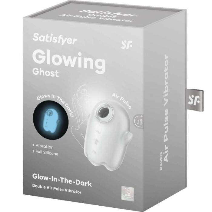 SATISFYER - GLOWING GHOST AIR PULSE & VIBRADOR BRANCO