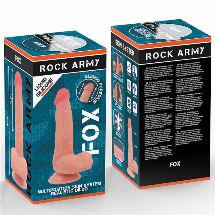 ROCKARMY - SILICONE LÃQUIDO FOX 19 CM -O- 3,2 CM
