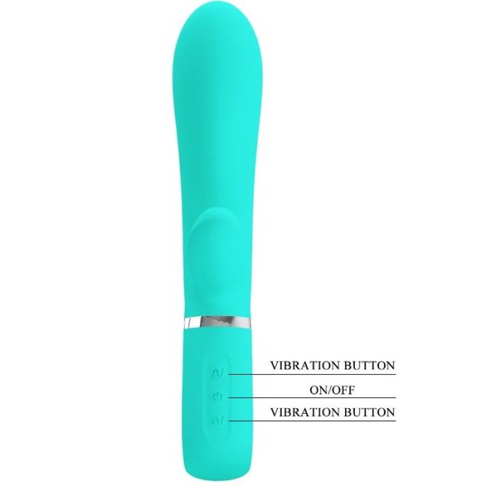 PRETTY LOVE - VIBRADOR MULTIFUNO G-SPOT THOMAS AQUA VERDE