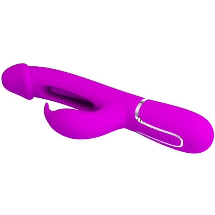 PRETTY LOVE - VIBRADOR COELHO DEJON 3 EM 1 MULTIFUNO AQUA VERDE